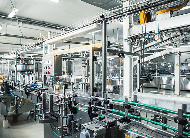 Automated factory production line